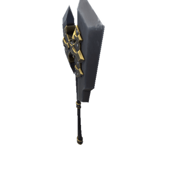 KnightBattleaxe Steel Aged